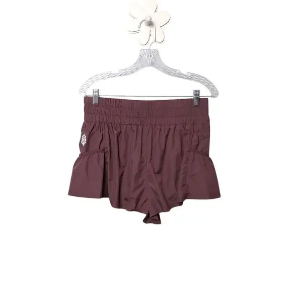 Free People Movement Eggplant Mini Running Water Swim Shorts - Picture 2 of 11
